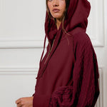 Cable Sleeve French Terry Hoodie - 2 Colors! - The Nines