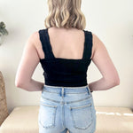 Nikibiki Lace Textured Square Neck Tank Top - The Nines