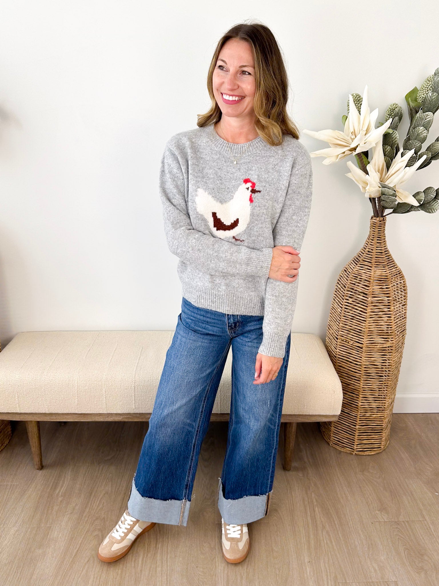 Heathered Chicken Pullover - The Nines