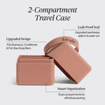 2 - Compartment Travel Case - Terracotta - The Nines