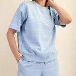 Scuba Striped Short Sleeve Top - 3 Colors! - The Nines