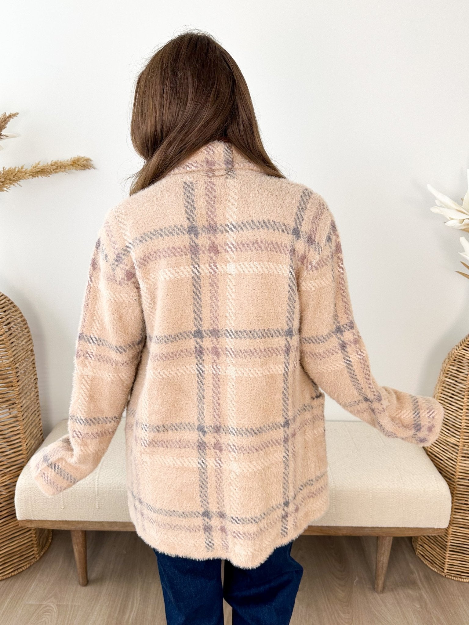 Fireside Plaid Coatigan - The Nines