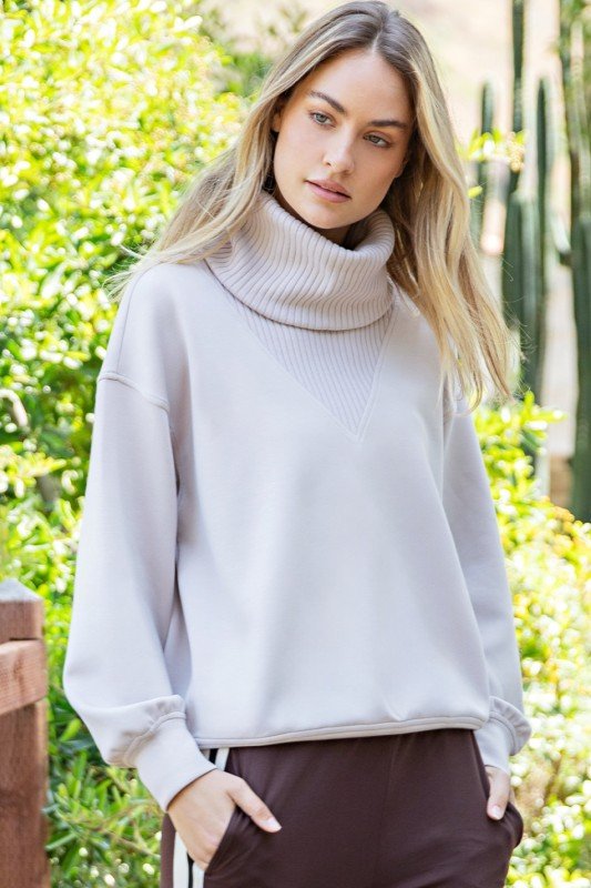Rae Mode Luxe Scuba Turtleneck - 2 Colors! - The Nines