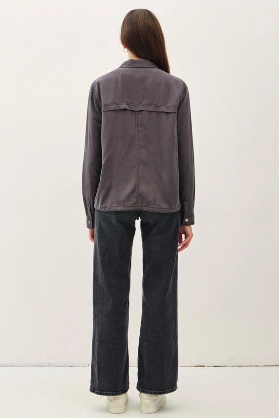 Washed Black Tencel Utility Jacket - The Nines