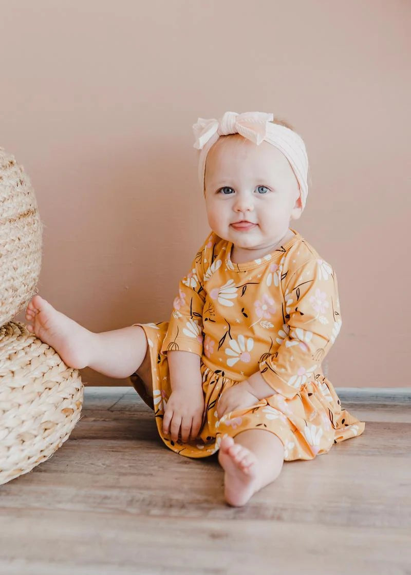 Dandelions in Fall Twirl Infant Bodysuit - The Nines