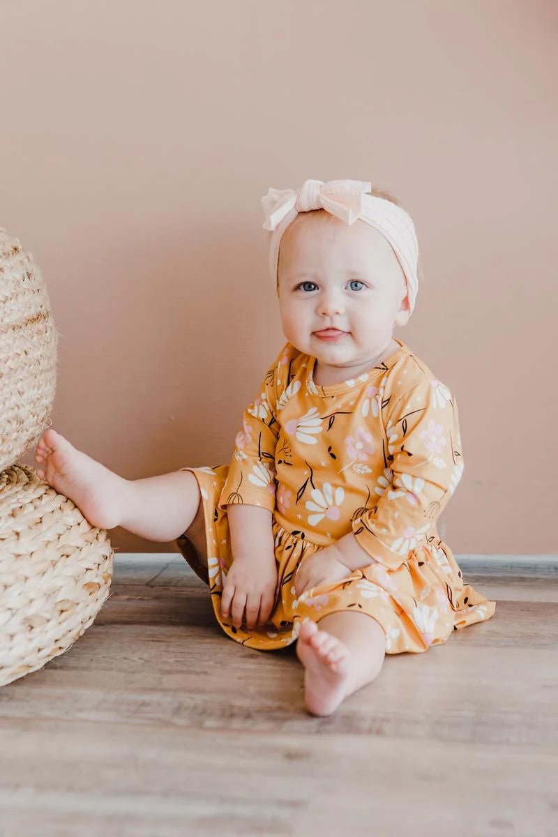 Dandelions in Fall Twirl Infant Bodysuit - The Nines