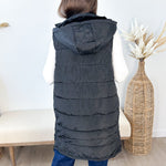 Long Side Zip Puffer Vest - The Nines
