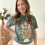 "Hope Dwells Here" Floral Tee - The Nines