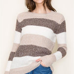 Striped Pullover Sweater - 3 Colors! - The Nines