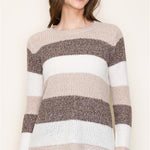 Striped Pullover Sweater - 3 Colors! - The Nines