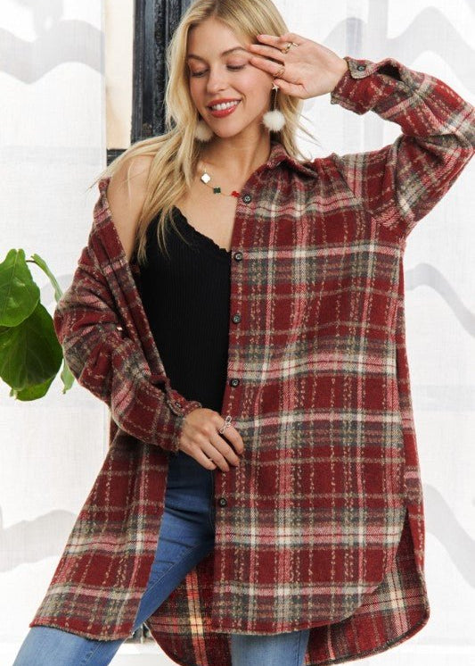Savoring The Moments Long Shacket - 3 Colors! - The Nines