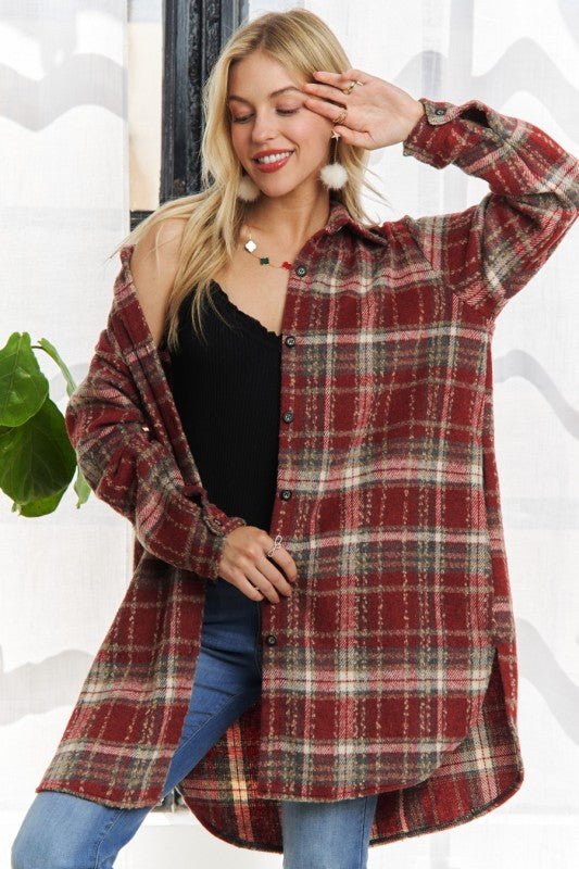 Savoring The Moments Long Shacket - 3 Colors! - The Nines