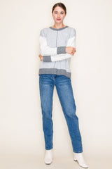 Colorblock Line Contrast Sweaters - 2 Colors!