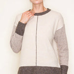 Colorblock Line Contrast Sweater - The Nines