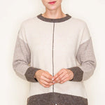 Colorblock Line Contrast Sweater - The Nines