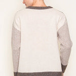 Colorblock Line Contrast Sweater - The Nines