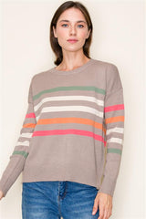 Dreaming Of Home Striped Sweaters - 2 Colors!