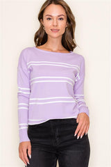 The Annie Textured Striped Pullovers - 3 Colors!