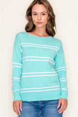 The Annie Textured Striped Pullovers - 3 Colors!