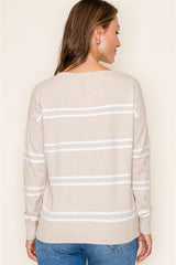 The Annie Textured Striped Pullovers - 3 Colors!