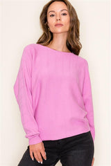 Vertically Textured Dolman Tops - 3 Colors!