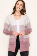 Ribbed Colorblock Cardigans - 3 Colors!