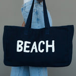Navy Beach Tote - The Nines