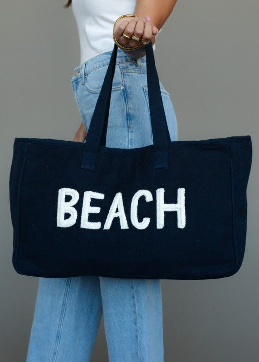 Navy Beach Tote - The Nines