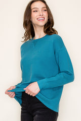 Teal Basic Layering Top