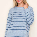 Striped Pullover Sweater - 3 Colors! - The Nines