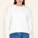Marshmallow Basic Crew Neck Sweater - The Nines