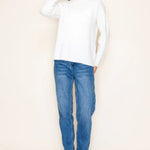 Marshmallow Basic Crew Neck Sweater - The Nines