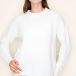 Marshmallow Basic Crew Neck Sweater - The Nines