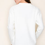 Marshmallow Basic Crew Neck Sweater - The Nines