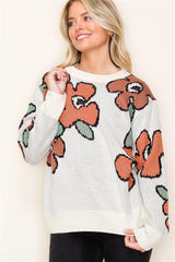 Hello Sweater Weather Floral Sweater - FINAL SALE