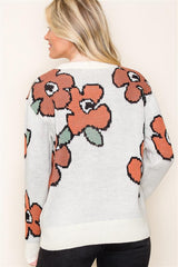 Hello Sweater Weather Floral Sweater - FINAL SALE