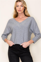 Rhinestone Dolman 3/4 Sleeve Top - 2 Colors!