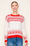 Red Fair Isle Pullover