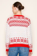 Red Fair Isle Pullover