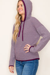 Two Tone Textured Hoodies - 2 Colors!