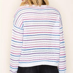 Miranda Multicolor Summer Sweater Top - The Nines