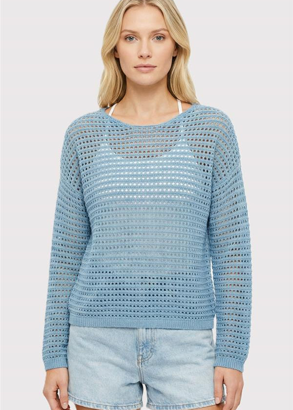 Hello Sunshine Open Knit Pullover - 2 Colors ! - The Nines