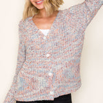Slate Colorful Confetti Soft Cardigan - The Nines