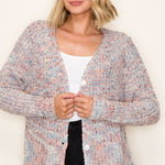 Slate Colorful Confetti Soft Cardigan - The Nines