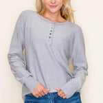Multicolor Button Henley Tops - 2 Colors! - The Nines