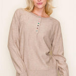 Multicolor Button Henley Tops - 2 Colors! - The Nines