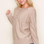 Multicolor Button Henley Tops - 2 Colors! - The Nines