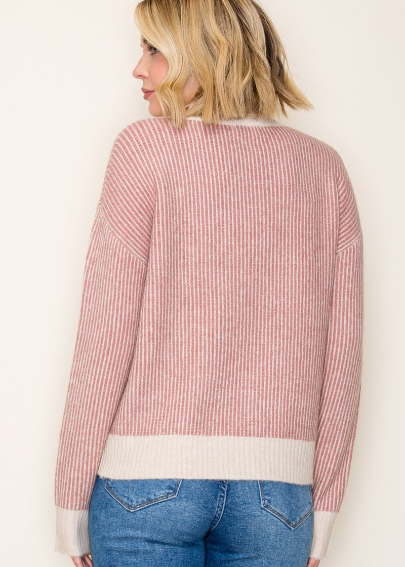 Mauve Turtleneck Sweater - The Nines
