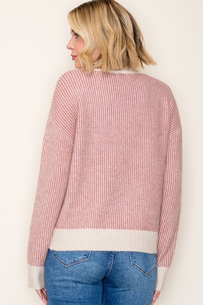 Mauve Turtleneck Sweater - The Nines