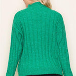 Green Wide Ribbed Sweater - The Nines